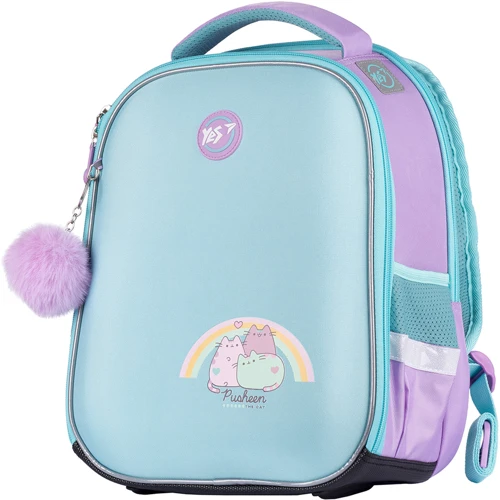 Рюкзак YES H-100 Pusheen, сиреневый/бирюзовый (558786): Возрастная группа от 6 до 10 лет