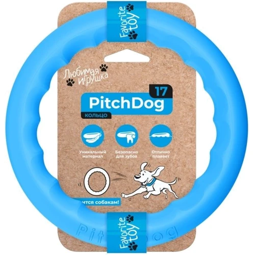 Кольцо для апортировки Collar PitchDog 17 см голубой (62362)