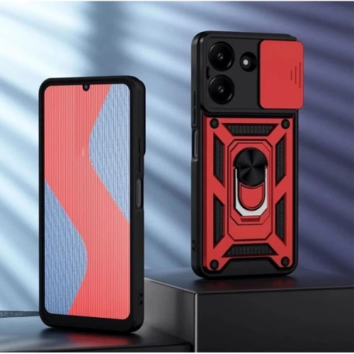 Чохол для телефона Mobile Case Camshield Serge Ring Red для Poco M7 Pro 5G: Колір красный