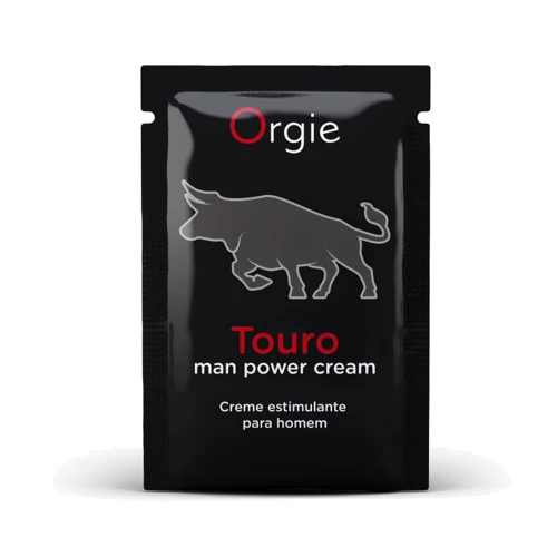 Крем для усиления эрекции Orgie Touro Power Cream, 2 мл, с таурином, гинкго и корнем женьшеня