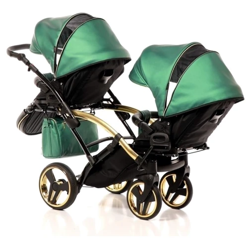 Универсальная коляска для двойни 2 в 1 Junama Fluo line Duo Slim 04: Ширина шасси 65 см