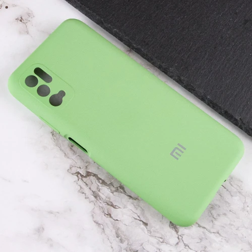 Чехол для телефонов Mobile Case Silicone Cover Shield Camera Mint for Xiaomi Redmi Note 10 5G / Poco M3 Pro / Poco M3 Pro 5G: Материал силикон