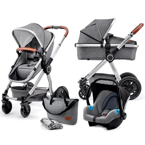 Универсальная коляска 3 в 1 Kinderkraft Veo Gray (KKWVEOGRY30000)