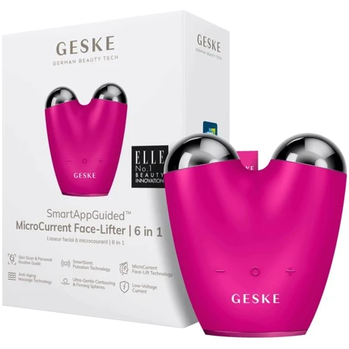 Микротоковый подтягиватель лица GESKE MicroCurrent Face-Lifter 6 в 1 Magenta (GK000015MG01)