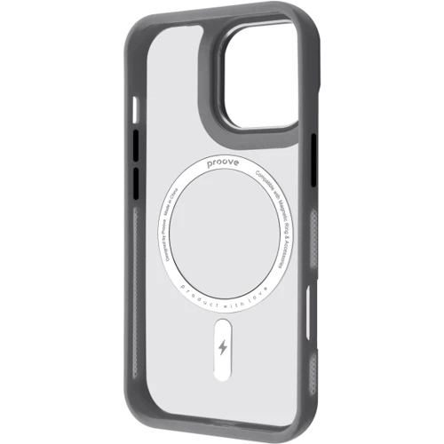 Чехол для iPhone Proove Clear Essence Case with Magnetic Ring Gray for iPhone 16 Pro Max: Тип чехла накладка на заднюю часть