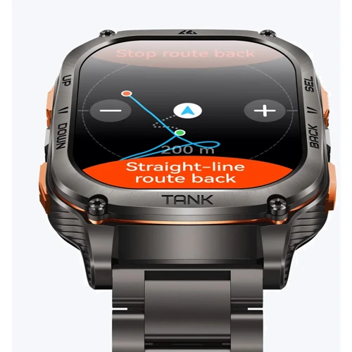 Смарт-годинник Kospet Tank M3 Ultra Black Silicone Basic + Steel Premium