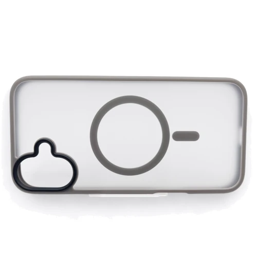 Чохол для iPhone BeCover Metal Buttons Case з MagSafe Gray для iPhone 16 (712092): Тип чохла накладка на заднюю часть
