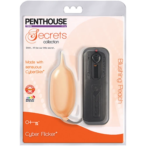 Виброяйцо Penthouse Secrets Cyber Flicker, персиковый