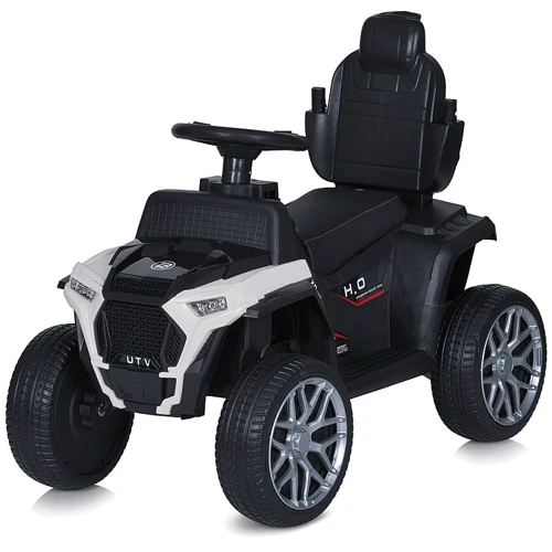 Детский электромобиль-толокар 2в1 Bambi Квадроцикл белый (M 4803EL-1)