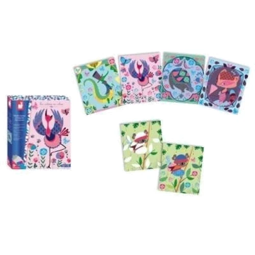 Набор для творчества Janod Карточки со штампами Любимые животные (J07819)