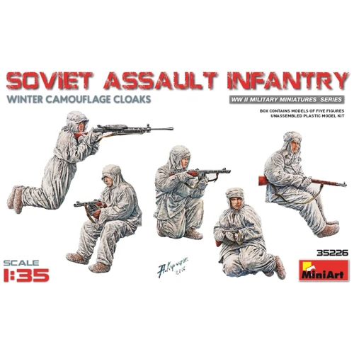 Збірна модель MiniArt Радянська штурмова піхота в зимових маскувальних халатах (MA35226)