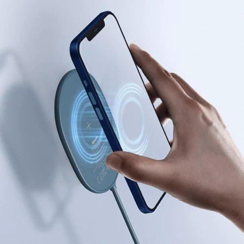 Зарядний пристрій Baseus Wireless Charger MagSafe Light Magnetic 15W Blue (WXQJ-03) для iPhone 16 I 15 I 14 I 13 I 12 series фото 9