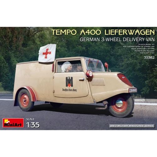 Трехколесный немецкий грузовик MINIART Tempo A400 Lieferwagen