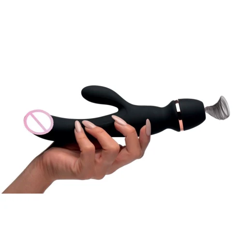 Вибратор-кролик Inmi Shegasm Supreme 3 in 1 Silicone Suction Rabbit Vibe с вакуумной стимуляцией