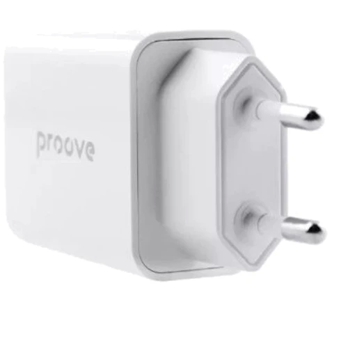 Зарядний пристрій Proove Wall Charger USB-C+USB Rapid 20W White (WCRP20110002): Кабель в комплекті отсутствует