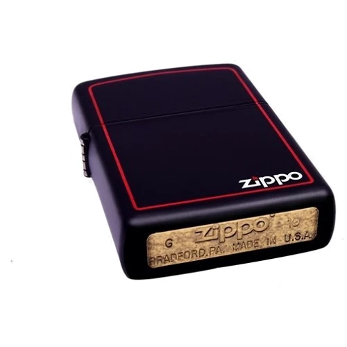 Зажигалка Zippo BLACK MATTE w/ BORDER (218ZB) фото 6