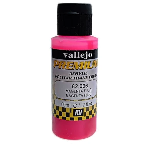 Краска Vallejo акрил-полиуретановая Premium Color маджента флуоресцентная (VLJ62036)