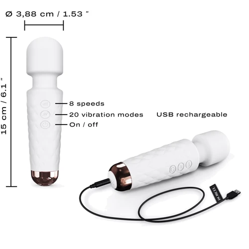 Универсальный вибромассажер Dorcel Wand Mini Wanderful White