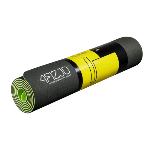 Килимок для фітнесу 4FIZJO TPE 0.6 см чорний (4FJ0032): Виробник 4FIZJO