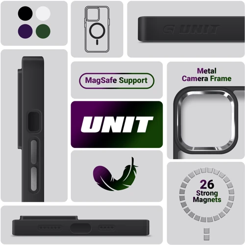 Чехол для iPhone ArmorStandart Unit MagCase Black for iPhone 17 Pro (ARM86289)