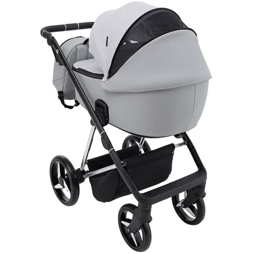 Универсальная коляска 2 в 1 Adamex Blanc Special Edidion PS-723/K светло-серый (680865): Ширина шасси 58 см