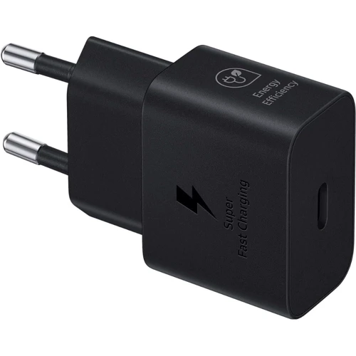 Зарядное устройство Samsung USB-C Wall Charger with Cable USB-C 25W Black (EP-T2510XBEGEU): Особенности USB-C, Быстрая зарядка, Power Delivery (PD)