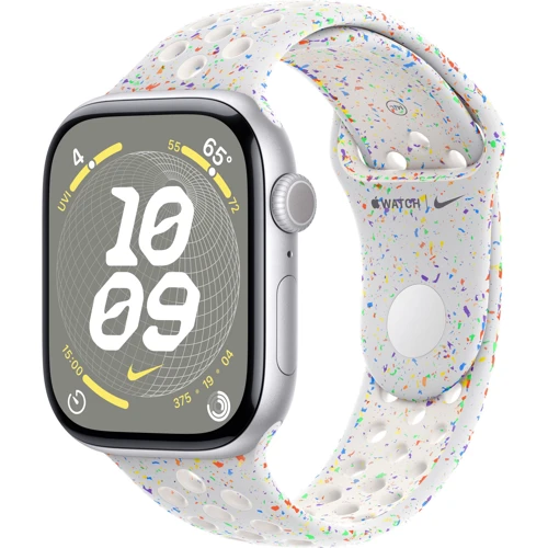 

Apple Watch Series 10 46mm Gps Silver Aluminum Case with Pure Platinum Nike Sport Band - M/L (MWX03+MYL53)