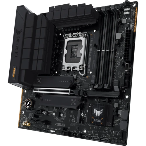 ASUS TUF GAMING B760M-PLUS II UA: Разъемы на задней панели USB Type-C, USB 3.2 Gen 2, USB 3.2 Gen 1, USB 2.0, S/PDIF (Оптический), HDMI, DisplayPort