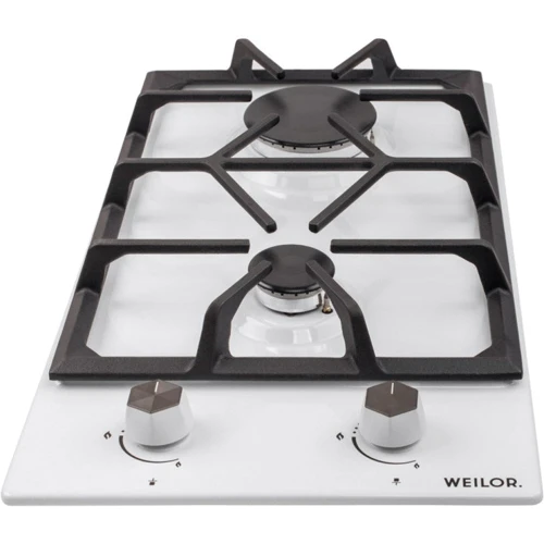 Варочная поверхность газовая Weilor GM 304 WH: Расположение панели спереди