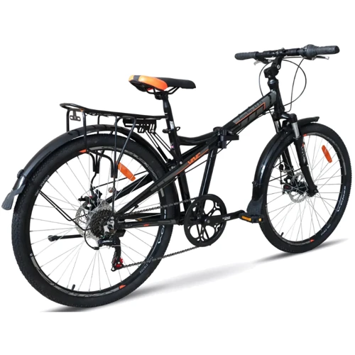 Велосипед VNC 2023' 26" TerraWay A3 FS V8A3S-2642-BO 42см (1827) black (shiny)/orange (matt)