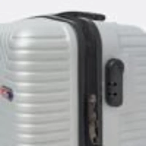 Валіза Ricco Grande М срібляста (T1ABS600silver-M): Матеріал Пластик