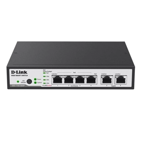 Мережевий комутатор D-Link DES-1100-06MP