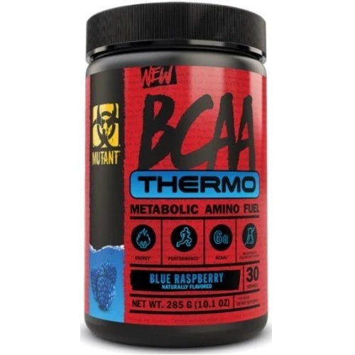 Аминокислота для спорта Mutant BCAA Thermo 285 g /30 servings/ Blue Raspberry