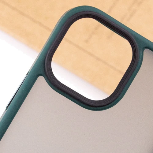 Чохол для iPhone Mobile Case TPU+PC Metal Buttons Green для iPhone 13: Тип чохла накладка на заднюю часть
