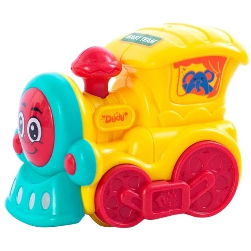 Паровозик Baby Team інерційний жовтий (8620)