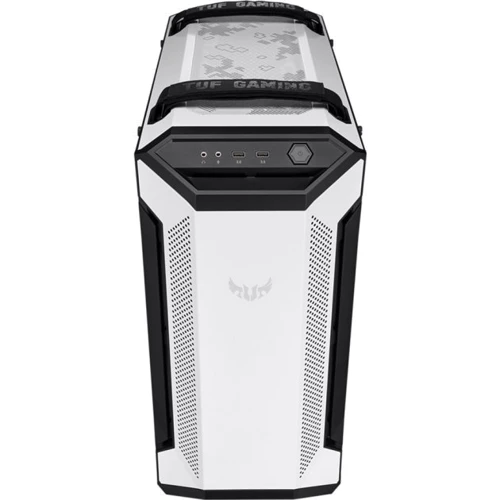 Корпус ASUS GT501 TUF Gaming White: Материал передней панели сталь