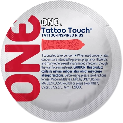 Набір презервативів ONE Tattoo Touch, 100 шт