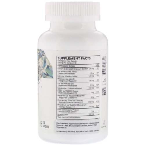 Thorne Research BioMins with Copper & Iron, 120 Capsules (THR-00664): Тип Мультиминералы
