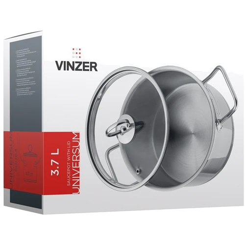 Кастрюля Vinzer Universum series 3.7 л 20 см (50063): Диаметр, см 20