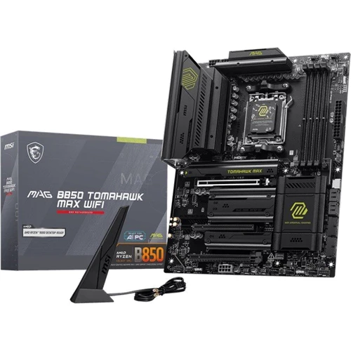 MSI MAG B850 TOMAHAWK MAX WIFI UA: Разъемы на плате USB 3.2 Gen 2, USB 3.2 Gen 1, USB 2.0, SATA 3.0, M.2, USB 3.2 Gen 1