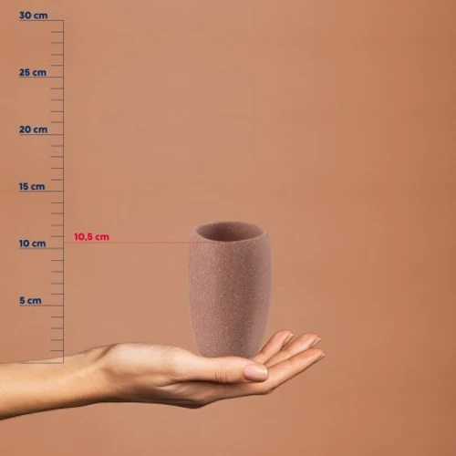 Стакан для зубных щеток KELA Roda красная глина 7.5х7.5х10.5 см (23751)