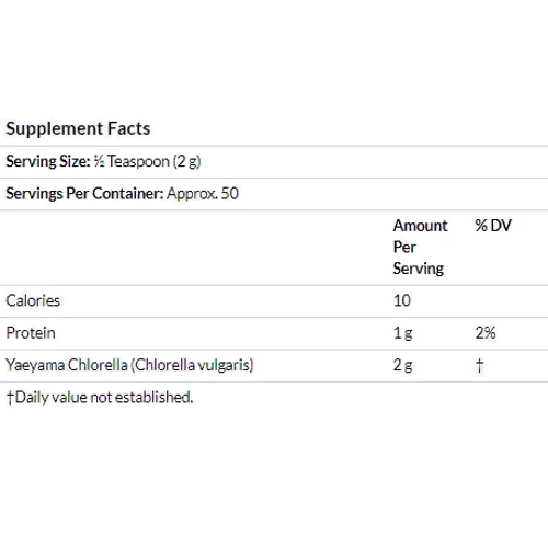 Jarrow Formulas, Yaeyama Chlorella Powder, 3.5 oz (100 g) (JRW17002): Стать унісекс