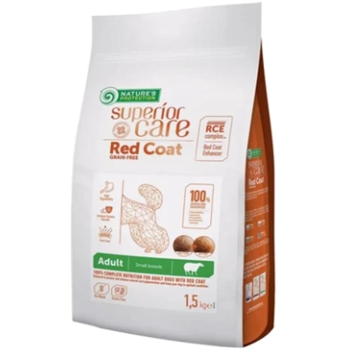 Сухой корм Nature's Protection Superior Care Red Coat Adult Small Breeds with Lamb с ягненком для взрослых собак малых пород с рыжей шерстью 1.5 кг (NPSC47232)