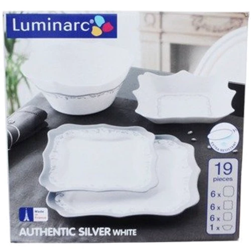 Столовий сервіз Сервіз Luminarc Authentic Silver H8391 (19 пр.)