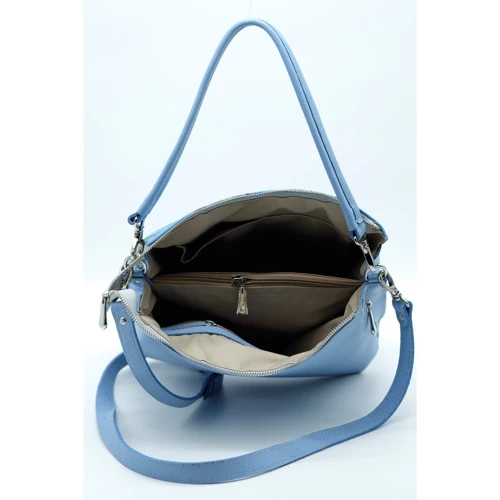 Женская сумка через плечо ARTiS Bags голубая (1740 7300-5804): Застежка Молния