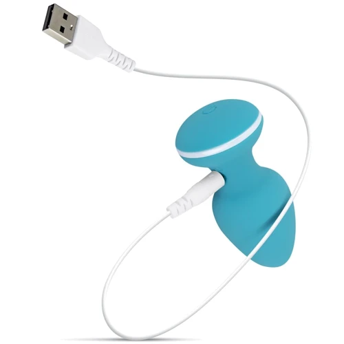 Анальная вибропробка Cala Azul - Blanca Vibrating anal plug