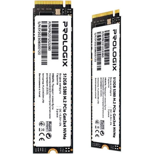 Prologix S380 512 GB (PRO512GS380): Интерфейс подключения M.2 (PCI-E)