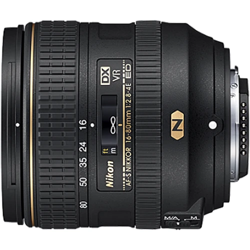 Объектив для фотоаппарата Nikon AF-S DX VR Nikkor 16-80mm f/2,8-4E ED: Тип объектива Стандартный