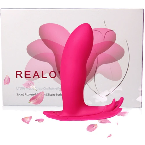 Стимулятор для клитора Realov Lydia I - Smart Butterfly Vibe - App Control, розовый