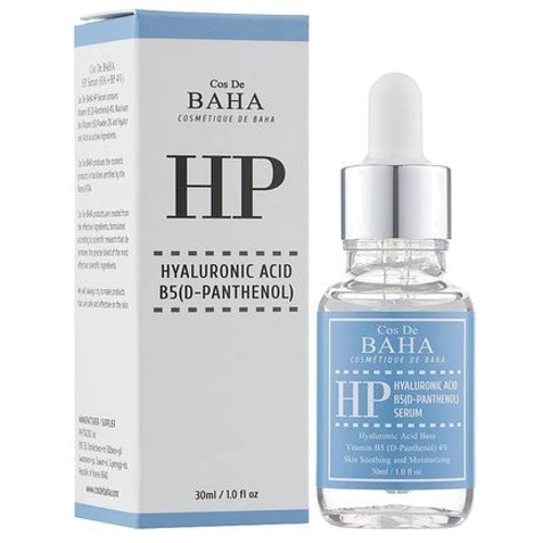 Cos De BAHA Hyaluronic+B5 Serum (HP) Сыворотка с гиалуроном и пантенолом 30 ml: Назначение Увлажнение, Против воспалений, Восстановление